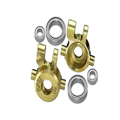 Brass Front Steering Blocks Set for Traxxas 1:18 TRX4M Ford Bronco Crawler 97074-1 / TRX4M Land Rover Defender 97054-1 / TRX4M K10 High Trail Crawler 97064-1 Upgrades