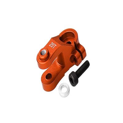 Aluminum 25T Standard Servo Horn for Traxxas 1:10 4WD MAXX 89076-4 / 4WD MAXX with WideMAXX 89086-4/1:8 4WD Maxx Slash 6S 102076-4 Upgrades - Orange