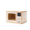 Wooden Kids Microwave Oven Montessori Furniture for Toddler Play Toy Microwave Wood Kids Playroom Natural Wooden Nursery Decor Birthday Baby Gift Neutral Room Kids Gift 2nd 3rd Birthday (Grey) view 1