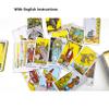 Jayiaine 78 Tarot Cards with Instruction, Waterproof, Anti-Wrinkle, Waite Tarot Cards, Deck with Exquisite Iron Box for Birthday Holiday Family Party Play Card Game,C view 4