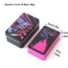 Jayiaine 78 Tarot Cards with Instruction, Waterproof, Anti-Wrinkle, Waite Tarot Cards, Deck with Exquisite Iron Box for Birthday Holiday Family Party Play Card Game,E view 4