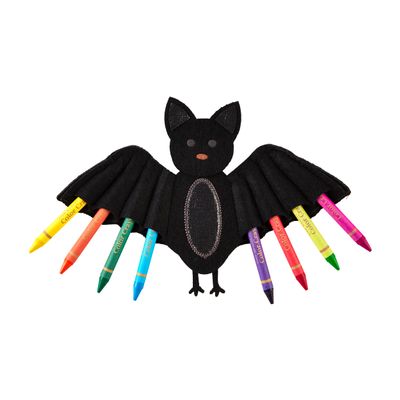 Mud Pie Kids Halloween Crayon Holder, Bat