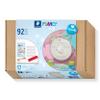 STAEDTLER 81 Set 03 FIMOair Light Air-Drying Modelling Clay - Baby Handprint Keepsake Set (Set of 92 Pieces, Including 125g Clay Block & Letter Stamp Kit) view 1