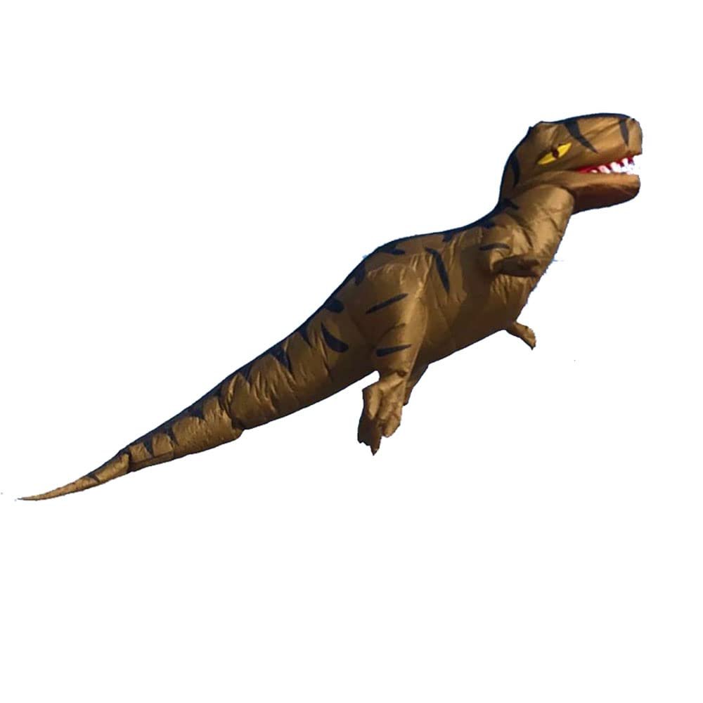Hfly Kite 6m Tyrannosaurus Kite Line Laundry for Adults Outdoor Fun Beach Soft Inflatable Dinosaur Kite Pendant