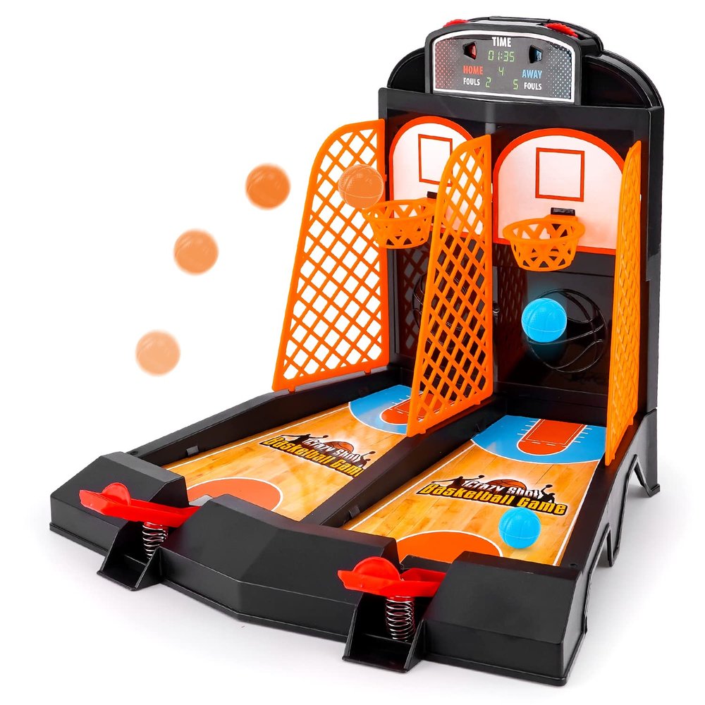 GOODLYSPORTS Mini Basketball, Table Top Games for Kids and Adults, Desktop Games, Desk Toys for Office for Adults, Basketball Gifts for Boys 8-12