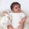 Pinky Reborn Baby Dolls Girl 22 Inch Soft Weighted Body Realistic Newborn Baby Dolls Biracial African American Reborn Doll Toddler Toy Gifts for Age 3+ view 3