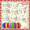 ZHBDMGK White Masquerade Masks, 16Pcs Unpainted Blank DIY Masks in 8 Styles for Mardi Gras Easter Halloween Cosplay Party Supplies view 2