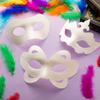 ZHBDMGK White Masquerade Masks, 16Pcs Unpainted Blank DIY Masks in 8 Styles for Mardi Gras Easter Halloween Cosplay Party Supplies view 4