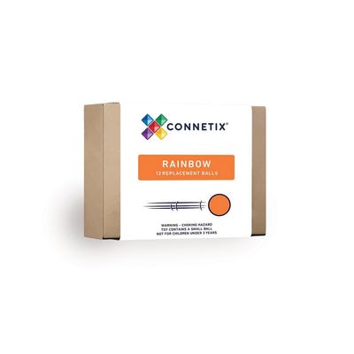 CONNETIX Rainbow Replacement Ball Pack, 12 Pieces