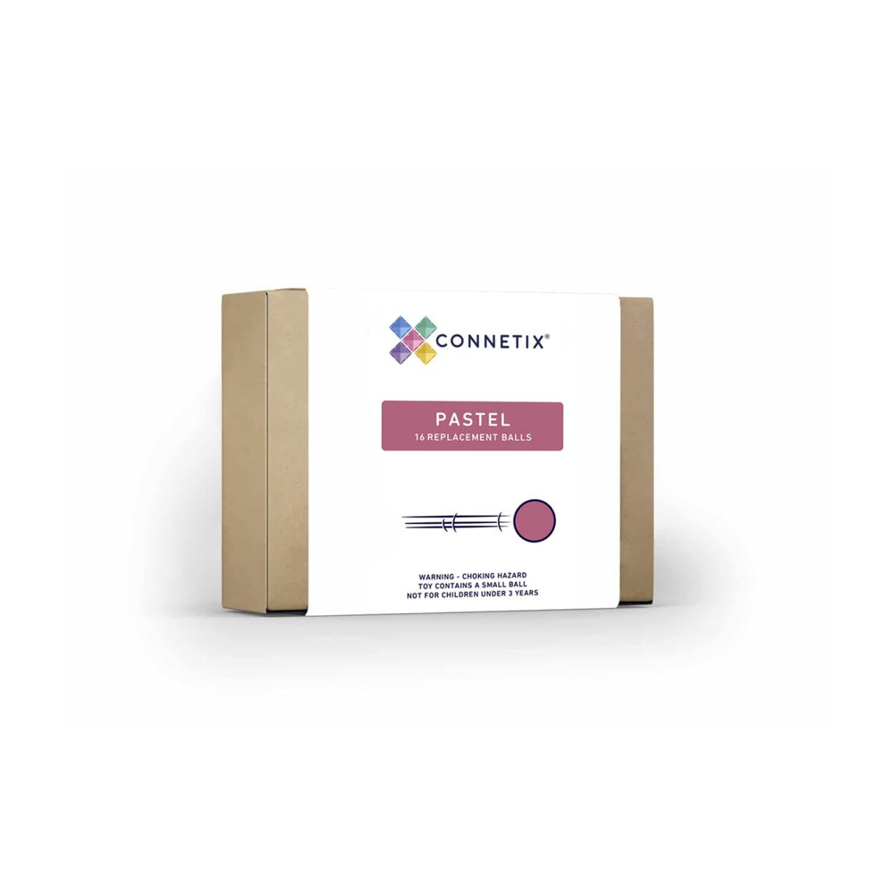 Connetix Pastel Replacement Ball Pack, 16 Pieces