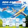 DEERC RC Plane, 2.4GHZ Remote Control Airplane W/ 3 Batteries & 6-axis Gyro Stabilizer, 2CH RTF RC Glider Toy for Beginners Kids Boys Girls Adults view 2
