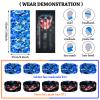Sosation 24 Sets Nerf Party Supplies for Boys Girls 72 Pcs Gun Party Favors Two Team Nerf War Birthday Pack Safety Glasses Face Mask Wrist Belt Band Accessories Children Kids Toy Bulk(Blue and Orange) view 3