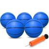 Amarlozn 6" Mini Basketball for Small Basketball Hoop, Beach Indoor Basketballs Soft Ball for Pool Hoop Outdoor Play Game Gift Pack for Toddler Kids Adults, Blue view 1