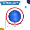 Amarlozn 6" Mini Basketball for Small Basketball Hoop, Beach Indoor Basketballs Soft Ball for Pool Hoop Outdoor Play Game Gift Pack for Toddler Kids Adults, Blue view 3