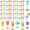 Deekin 60 Pieces Big Eye Animal Spring Launcher Toys - 6 Styles Jumping Bouncy Spring Party Favors for Boys Girls, Classroom Prizes Return Easter Gifts Goodie Bag Fillers view 1