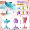 Deekin 60 Pieces Big Eye Animal Spring Launcher Toys - 6 Styles Jumping Bouncy Spring Party Favors for Boys Girls, Classroom Prizes Return Easter Gifts Goodie Bag Fillers view 3