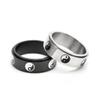 LiFashion Personalized Yin Yang Spinner Rings for Him Her,Customized Tai Chi Yin Yang Ring Stress Anxiety Relief Spinner Band Yin and Yang Fidget Rings Taoism Zen Spirit Talisman Gift view 3