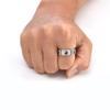 LiFashion Personalized Yin Yang Spinner Rings for Him Her,Customized Tai Chi Yin Yang Ring Stress Anxiety Relief Spinner Band Yin and Yang Fidget Rings Taoism Zen Spirit Talisman Gift view 4