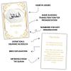99 Names of Allah Flashcards with Quran Verses, Asma Ul Husna in Arabic and English, Islamic Book Learning and Memory Card Game, Eid & Ramadan Decorations, Muslim Prayer, Deen Supplies, White & Gold view 4