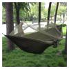 LUCBEI Swings Seats Outdoor Camping Hammock, 1-2 Person Portable, with Net, High Strength Parachute Fabric Hanging Bed, Hunting Sleeping Swing Play Set Swings (Color : Green) view 4
