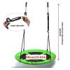 LUCBEI Swings Seats 23in Swing, Outdoor Kids Playground Equipment, Spinning Tree Nest Swing, 900D 600lb Flying Rope Round Swing Play Set Swings view 2