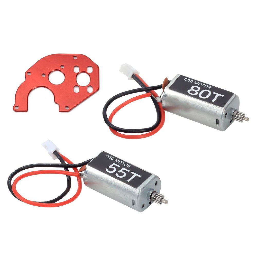 RCAWD 050 Brushed 55T Motor and 80T Motor for 1/24 Scx24 Deadbolt Chevrolet Wrangler Gladiator Bronco Crawlers Upgrade Parts