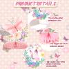 10pcs Butterfly Party Decorations - Spring Pink Purple Butterfly Flowers Centerpieces 3D Table Honeycomb Toppers for Girls Baby Shower Party Photo Prop Supplies view 4