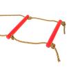 6.5 ft. Climbing, Outdoor Plastic SiX Section Children Kids Rope Ladder for - Swing Set Toy Exercise Equipment (Red) Accessories Playground Hanging Tree Boys Equipment(red) view 3