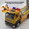 BDTCTK Friction Powered Flatbed Truck Toy with Lights and Sounds, Push and Go Construction Toy Tow Truck Great Gift for Toddlers, Boys and Girls view 4