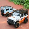 GoolRC MN99 RC Rock Crawler, 1:12 Scale Remote Control Car, 2.4GHz 4WD Off Road RC Truck, All Terrains Climbing Car, Electric Vehicle Toys Gifts for Adults, Include 3 Batteries (White) view 2