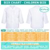 Seajan 12 Pcs Unisex Kids Lab Coat Bulk Soft Kids Scrubs White Doctor Coat Scientist Halloween Costume for Boys and Girls (M Size) view 2