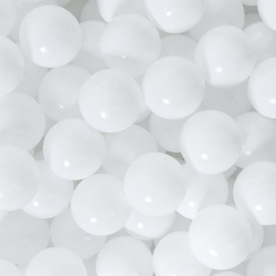 STARBOLO Ball Pit Balls - 2.75inches Crush Proof Plastic Children's Toy Balls Macaron Ocean Balls for Birthday Party Games Pool (White).