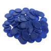 pistro 100x ABS Plastic 23mm Bingo Game Poker Chips Casino Tokens Count Fun Toys - Blue, 23mm view 1