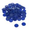pistro 100x ABS Plastic 23mm Bingo Game Poker Chips Casino Tokens Count Fun Toys - Blue, 23mm view 2