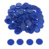 pistro 100x ABS Plastic 23mm Bingo Game Poker Chips Casino Tokens Count Fun Toys - Blue, 23mm view 3