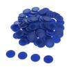 pistro 100x ABS Plastic 23mm Bingo Game Poker Chips Casino Tokens Count Fun Toys - Blue, 23mm view 4