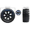 Rowiz RC Car Tires 1/10 Scale Accessories 12mm Hex RC Wheel and Tires Soft Rubber Offroad Tyre for 1/10 Monster Truck, 4 Pack view 2
