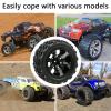 Rowiz RC Car Tires 1/10 Scale Accessories 12mm Hex RC Wheel and Tires Soft Rubber Offroad Tyre for 1/10 Monster Truck, 4 Pack view 4