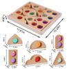 KOAICS 12PCS Acrylic Gem Fairytale Windows Blocks,Translucent Cubes Stacking Toys, Sparkling Acrylic Toy Wooden Stacking Blocks,Open Ended Play Montessori Educational Wooden Toys view 2
