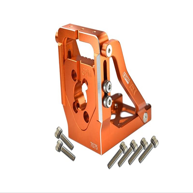 Palumma RC Motor Mount for TRAXXAS, Aluminum Alloy RC Motor Mount Bracket for TRAXXAS 1/6 4WD XRT 8S-78086-4 Upgrades Part (Orange)