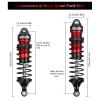 4PCS 1/10 RC Car Shocks Front & Rear Shock Absorber Damper Assembled Set Compatible with 1:10 Scale Traxxas Slash/Rustler/Stampede/Hoss VXL 4x4 2WD Replacement Parts#5862 (Black Red) view 3