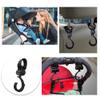 4 Pcs Stroller Hooks Rotatable Pushchair Hooks Multifunction Stroller Organizer Hooks for Shopping Bag Tote Bag Mommy Bag view 2