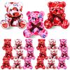 18 Pcs Nurse Week Appreciation Gifts Stuffed Bears Bulk Small Nurses Day Plush Bear 4 Inch Mini Plush Stuffed Animals with Syringe Stethoscope First Aid Kit Pattern for Nurse Graduation Gifts 2025 view 1