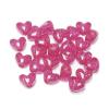 Hot Pink Sparkle Heart Shaped Pony Beads USA Kids Valentine School Crafts view 1