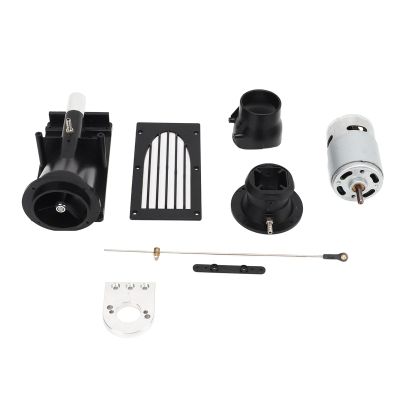 SUNGOOYUE RC Boat Thruster Jet Pump Set, 40mm Thruster Jet Pump Set with 775 Brushed Motor for RC Boat (Black)
