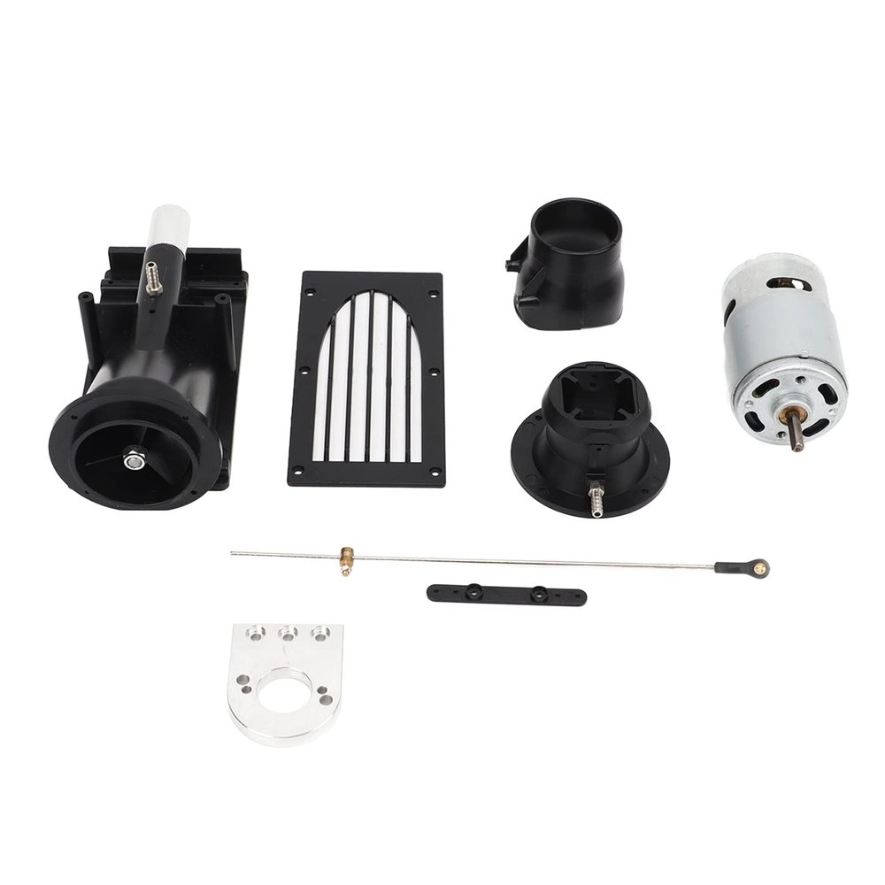 SUNGOOYUE RC Boat Thruster Jet Pump Set, 40mm Thruster Jet Pump Set with 775 Brushed Motor for RC Boat (Black)
