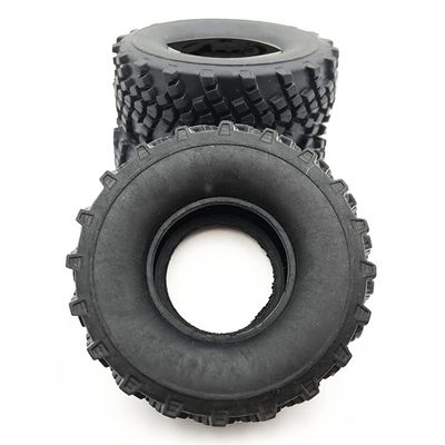 MOOKEENONE 4X RC Rubber Tires Wheel Military Truck 1/16 RC Car Accessories for WPL B-14 B16 B36 B24