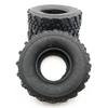 MOOKEENONE 4X RC Rubber Tires Wheel Military Truck 1/16 RC Car Accessories for WPL B-14 B16 B36 B24 view 1