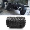 MOOKEENONE 4X RC Rubber Tires Wheel Military Truck 1/16 RC Car Accessories for WPL B-14 B16 B36 B24 view 2