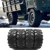MOOKEENONE 4X RC Rubber Tires Wheel Military Truck 1/16 RC Car Accessories for WPL B-14 B16 B36 B24 view 3